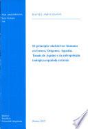 El principio vital del ser humano en Ireneo, Orígenes, Agustín, Tomás de Aquino y la antropología teológica española reciente
