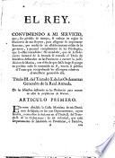 El Rey ... Titulo III. del tratado X. de las ordenanzas generales de la Real Armada, etc. [1 Jan. 1751.]