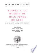 Elegía a la muerte de Juan Ponce de León