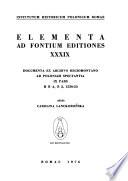 Elementa ad fontium editiones