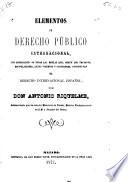 Elementos de derecho público internacional
