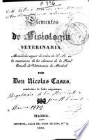 Elementos de fisiologia veterinaria