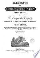 Elementos de jurisprudencia mercantil