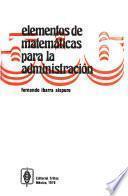 Elementos de matemáticas para la administración