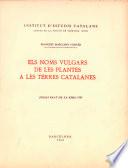 Els Noms vulgars de les plantes a les terres catalanes