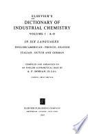 Elsevier's Dictionary of Industrial Chemistry in Six Languages