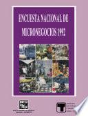 Encuesta Nacional de Micronegocios 1992