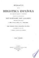 Ensayo de una biblioteca española de libros raros y curiosos