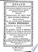 Ensayo historico-apologetico de la literatura Española contra las opiniones preocupadas de olgunos escritores modernos italianos