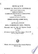 Ensayo sobre la Policía general de los Granos ... Obra anónima [of Claude J. Herbert], traducida del Francés al Castellano. Observaciones sobre ella, y analisis del comercio del trigo, executado ... por ... Thomas Anzano