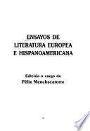 Ensayos de literatura europea e hispanoamericana
