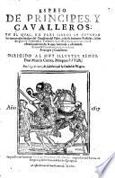 Espeio De Principes Y Cavalleros