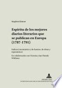Espíritu de los mejores diarios literarios que se publican en Europa (1787-1791)