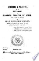 Espiritu y practica de la devocion al Sagrado Corazon de Jesus