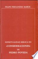Espiritualidad bíblica en Consideraciones de Pedro Poveda