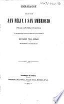 Esploracion de las islas San Félix i San Ambrosio por la cañonera Covadonga, al mando del Capitan ... R. V. G. ... en Setiembre i Octubre de 1874