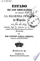 Estado de los Empleados que componen la Hacienda pública de España