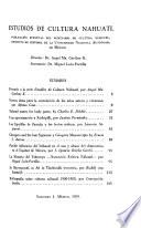 Estudios de cultura náhuatl