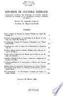 Estudios de cultura náhuatl