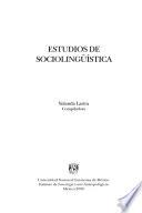 Estudios de sociolingüística