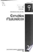 Estudios filológicos