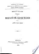 Estudios referentes a la desecación del lago de Texcoco, año de 1895