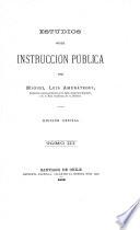 Estudios sobre instrucción pública. Ed. oficial