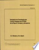 Evaluacion de Technologia Para Control Integrada de la Polilla de la Papa en Campos Y Almacenes
