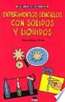 Experimentos sencillos con sólidos y líquidos