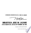 Exposición retrospectiva de la obra de Lorenzo Homar