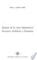 Extinción de los actos administrativos