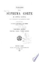 Fallos de la Corte suprema de justicia de la nación