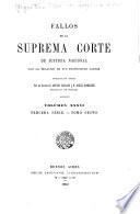 Fallos de la Corte suprema de justicia de la nación
