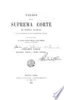 Fallos de la Corte Suprema de Justicia nacional