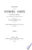 Fallos de la Corte Suprema de Justicia nacional