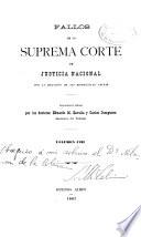 Fallos de la Corte Suprema de Justicia nacional