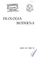 Filolgia moderna