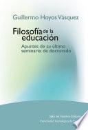 Libro Filosofía de la educación
