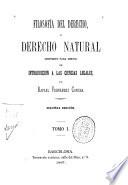 Filosofía del derecho o derecho natural