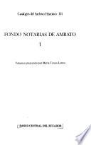 Fondo notarias de Ambato