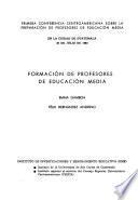 Formación de profesores de educación media, por E. Gamboa y F.H. Andrino