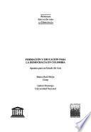 Formación y educación para la democracia en Colombia
