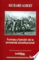 Formas y función de la enmienda constitucional