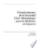 Fortalecimiento de la sociedad civil