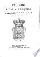 Fueros del reyno de Navarra