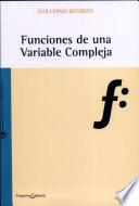 Funciones de una variable compleja