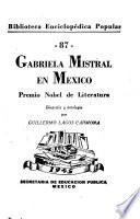 Gabriela Mistral en México
