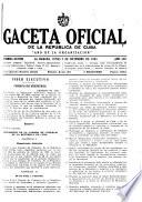 Gaceta oficial de la República de Cuba