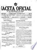 Gaceta oficial de la República de Cuba