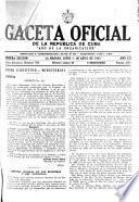 Gaceta oficial de la República de Cuba